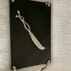 Granite cheese board and knife by Aram.